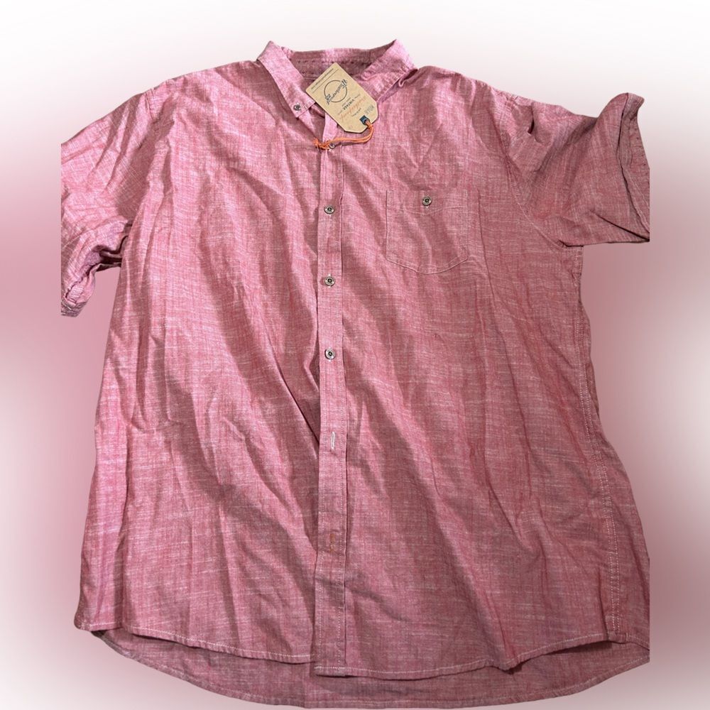 Men’s Weatherproof Vintage Causal Short Sleeve Button Down Shirt NWT